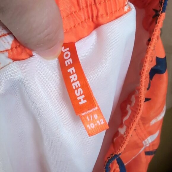 3/$20 Joe Fresh Shark Print Swim Trunks Beach Summer Bathing Suit Shorts - Picture 9 of 11